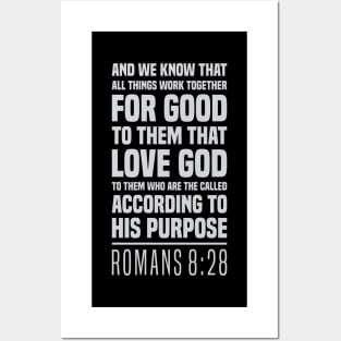 The Christian's Assurance - Romans 8:28 - Bible Scripture Posters and Art